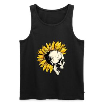 Punk ist tot - Männer Premium Bio Tank Top - Schwarz - Vorne - AI Model Male 178 light (178cm)
