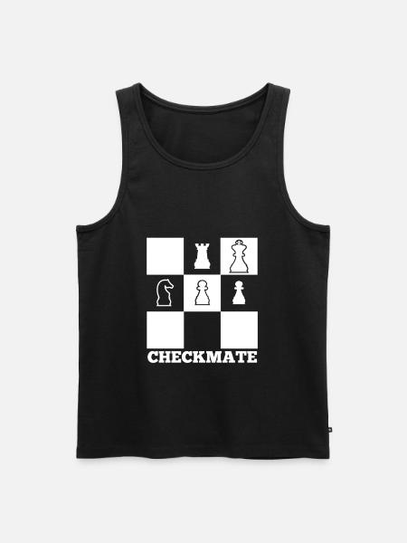 Schachmatt! - Männer Premium Bio Tank Top - Schwarz