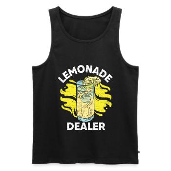 Limonade Lemonade Getränk - Männer Premium Bio Tank Top - Schwarz - Vorne - Michal (187cm)