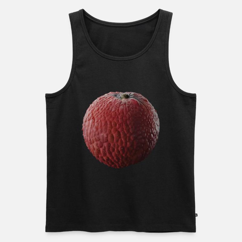 Litschi Frucht Geschenk - Männer Premium Bio Tank Top - Schwarz