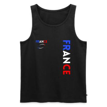Rugbyspieler Fan Rugby Fan Rugby Frankreich - Männer Premium Bio Tank Top - Schwarz - Vorne - Michal (187cm)