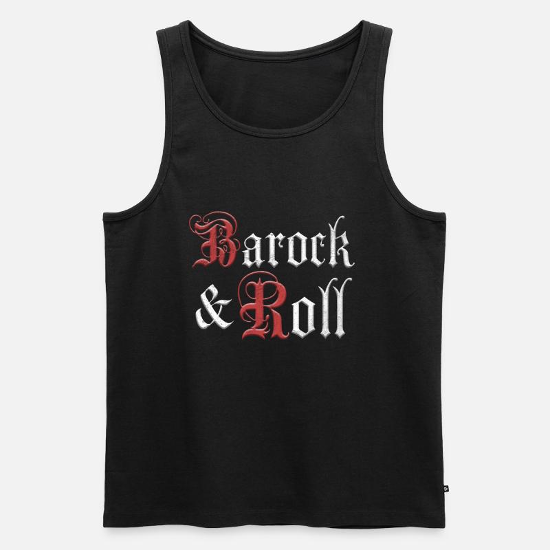 Barock & Roll - Männer Premium Bio Tank Top - Schwarz