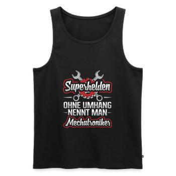 Mechatroniker Mechatronik - Männer Premium Bio Tank Top - Schwarz - Vorne - AI Model Male 178 light (178cm)