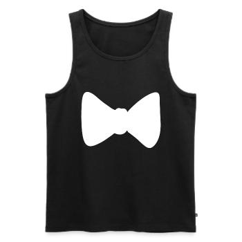 forme de vêtement symbole d’arc - Débardeur bio Premium Homme - noir - Devant - Michal (187cm)
