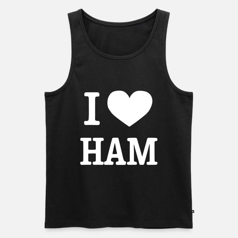 Schinken - Männer Premium Bio Tank Top - Schwarz