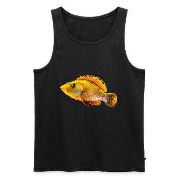 The leopard coral fish has poisonous spines - Men's Premium Organic Tank Top - black - Front - AI Model Male 178 light (178cm)