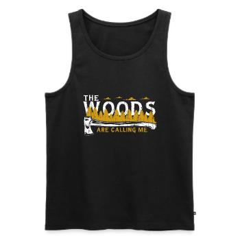 Holzfäller - Männer Premium Bio Tank Top - Schwarz - Vorne - Michal (187cm)