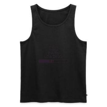 CHARGEMENT BÉBÉ - grossesse - idée cadeau - Débardeur bio Premium Homme - noir - Devant - Michal (187cm)