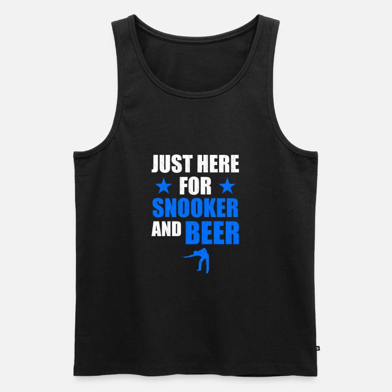 Bier und Snooker - Männer Premium Bio Tank Top - Schwarz