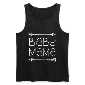 Baby mama - Débardeur bio Premium Homme - noir - Devant - Michal (187cm)