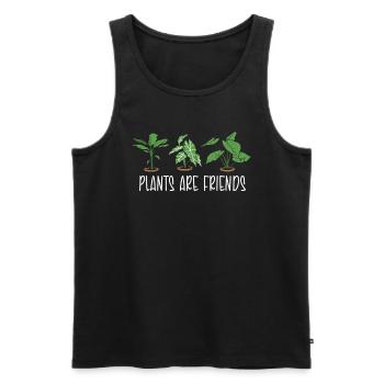 Gardener Present Hobby GardenEr Garden Plants Meadow - Men's Premium Organic Tank Top - black - Front - Michal (187cm)