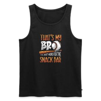 Baseball Präsent Homerun Baseballspieler Athlet - Männer Premium Bio Tank Top - Schwarz - Vorne - AI Model Male 178 light (178cm)