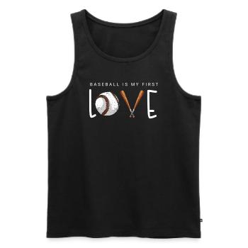 Baseball present home run baseball player athlete - Men's Premium Organic Tank Top - black - Front - Michal (187cm)