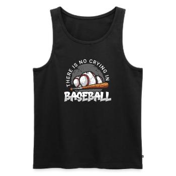 Baseball present home run baseball player athlete - Men's Premium Organic Tank Top - black - Front - Michal (187cm)