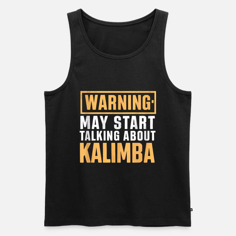 Idiophon Kalimba Geschenk - Männer Premium Bio Tank Top - Schwarz