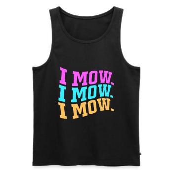 Rasen (Wiese) Rasenmäher - Männer Premium Bio Tank Top - Schwarz - Vorne - Michal (187cm)