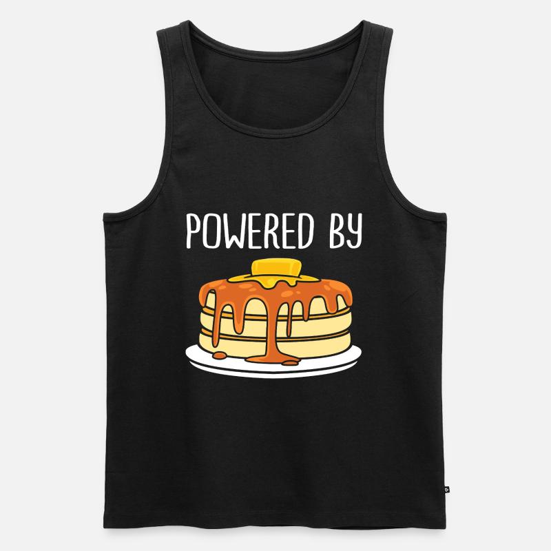 Pfannkuchen - Männer Premium Bio Tank Top - Schwarz