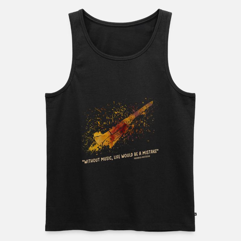 klarinette - Männer Premium Bio Tank Top - Schwarz