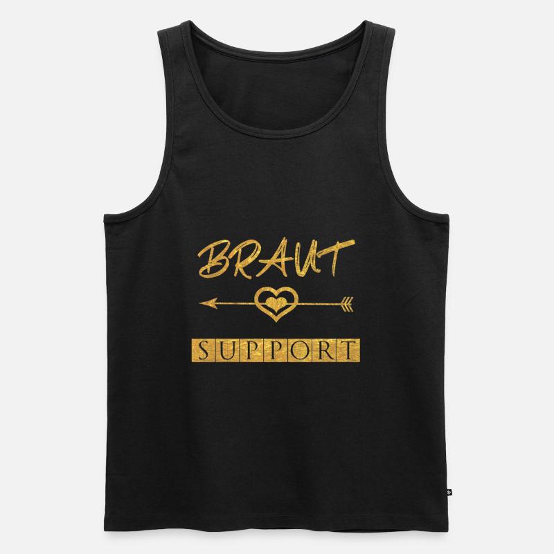 Braut - Männer Premium Bio Tank Top - Schwarz