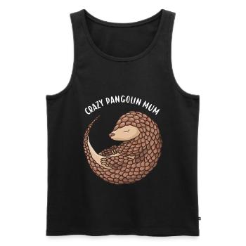 Crazy Pangolin Mum Pangolin - Männer Premium Bio Tank Top - Schwarz - Vorne - Michal (187cm)