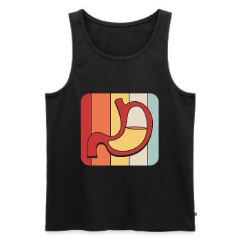 Gastroenterology - Men's Premium Organic Tank Top - black - Front - AI Model Male 178 light (178cm)