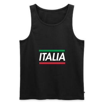 Italia - Débardeur bio Premium Homme - noir - Devant - Michal (187cm)