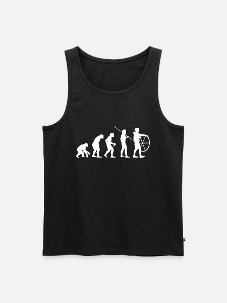 Captain Evolution Sailing Regatta Gift Skipper - Men's Premium Organic Tank Top - black