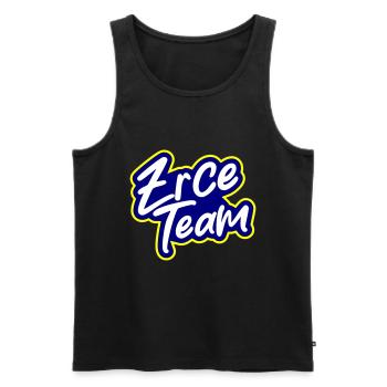 Zrce Team - Men's Premium Organic Tank Top - black - Front - AI Model Male 178 light (178cm)