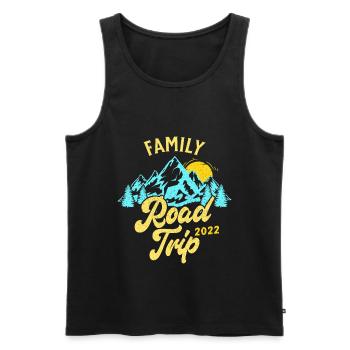 Summer Holidays - Family Road Trip 2023 - Men's Premium Organic Tank Top - black - Front - AI Model Male 178 light (178cm)