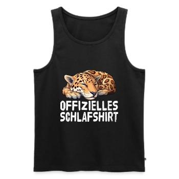 Chemise de nuit officielle Jaguar - Débardeur bio Premium Homme - noir - Devant - Michal (187cm)