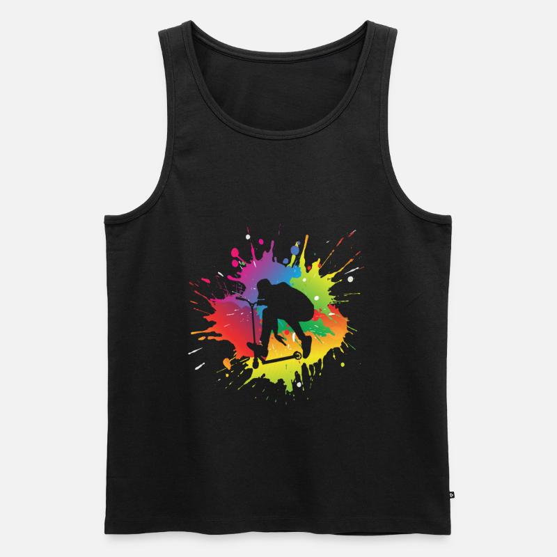 Scooter - Männer Premium Bio Tank Top - Schwarz