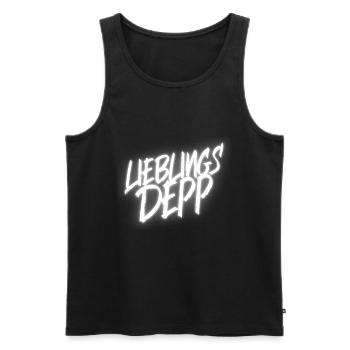 Lieblingszicke Lieblingsdepp Pärchen Partnerlook - Männer Premium Bio Tank Top - Schwarz - Vorne - Michal (187cm)