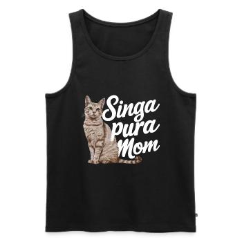 Katze Singapura Geschenk - Männer Premium Bio Tank Top - Schwarz - Vorne - Michal (187cm)