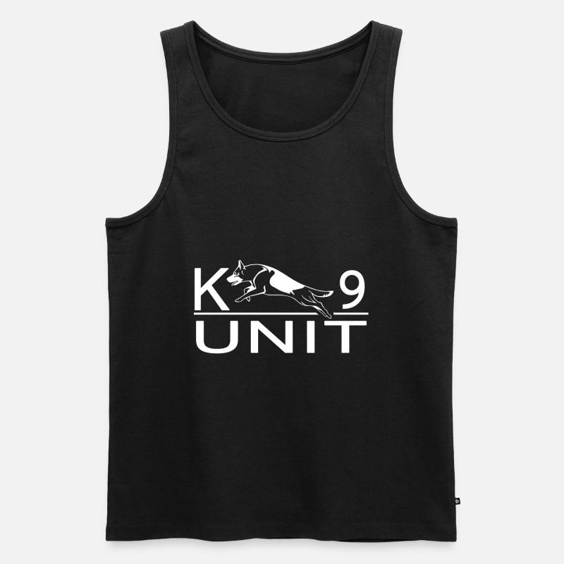 Polizei - Männer Premium Bio Tank Top - Schwarz