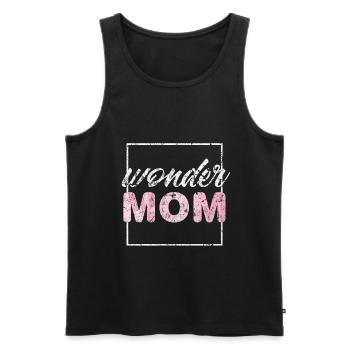 Muttertag - Männer Premium Bio Tank Top - Schwarz - Vorne - Michal (187cm)