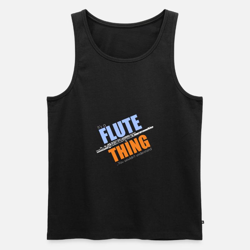 Musik - Männer Premium Bio Tank Top - Schwarz