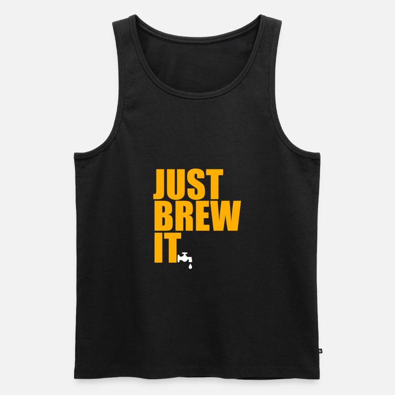 Bier - Männer Premium Bio Tank Top - Schwarz