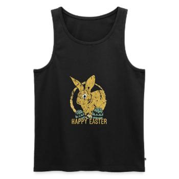 Ostern - Männer Premium Bio Tank Top - Schwarz - Vorne - Michal (187cm)