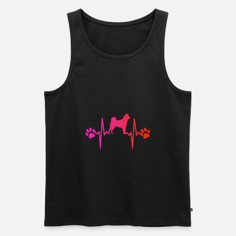 Hund - Männer Premium Bio Tank Top - Schwarz