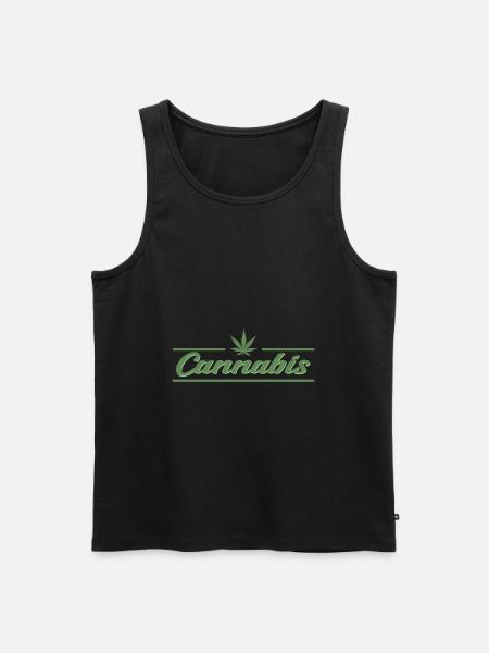 Weed marijuana gift idea - Men's Premium Organic Tank Top - black