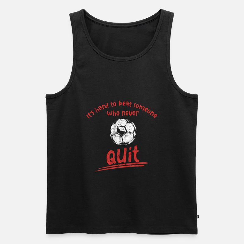 Fußball - Männer Premium Bio Tank Top - Schwarz