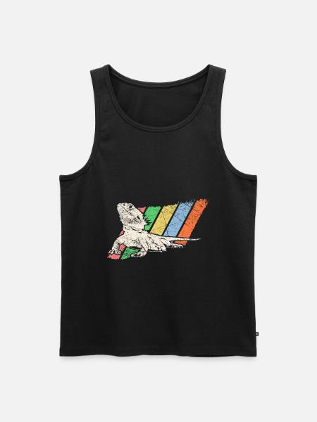 Pet Retro - Men's Premium Organic Tank Top - black