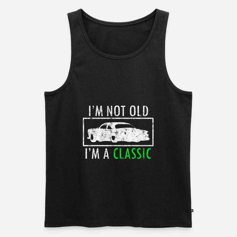 Auto - Männer Premium Bio Tank Top - Schwarz