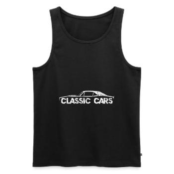 Auto - Männer Premium Bio Tank Top - Schwarz - Vorne - Michal (187cm)