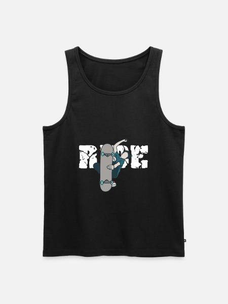 skateboard - Men's Premium Organic Tank Top - black