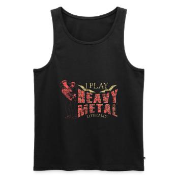 Tuba Musik - Männer Premium Bio Tank Top - Schwarz - Vorne - Michal (187cm)