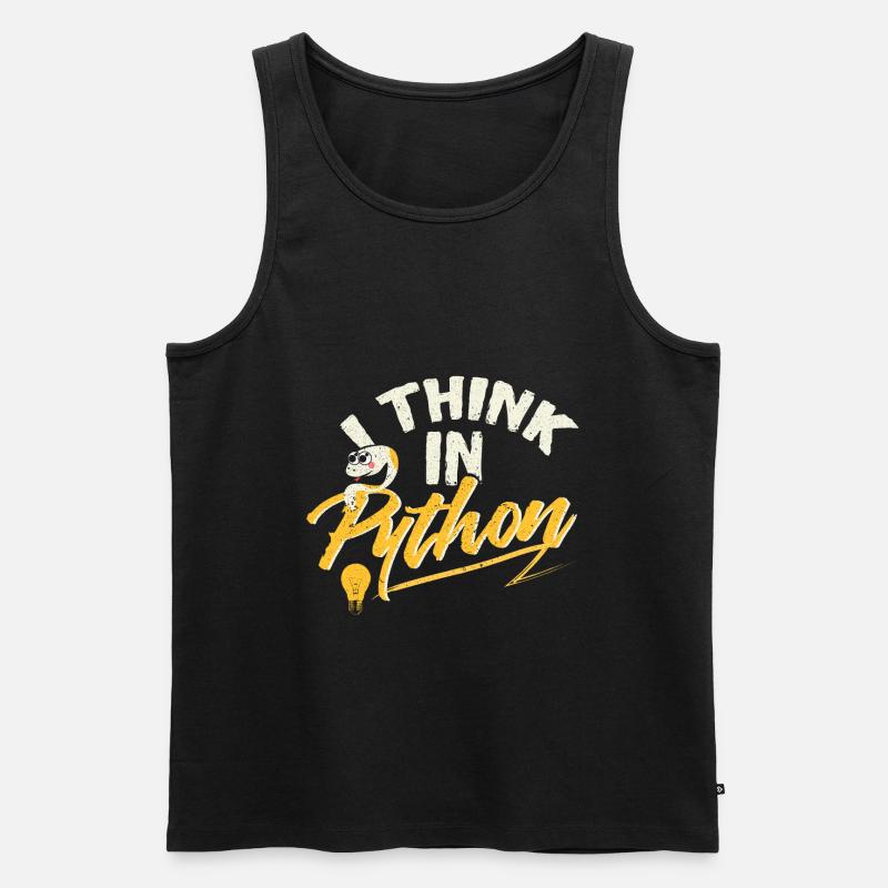 Python Programmierer - Débardeur bio Premium Homme - noir