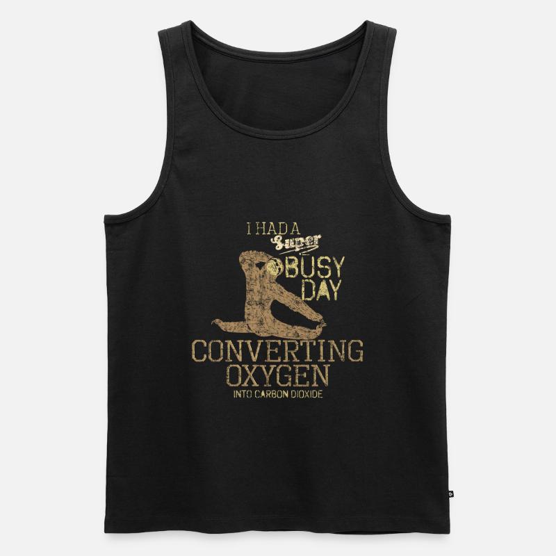 Prokrastination - Männer Premium Bio Tank Top - Schwarz