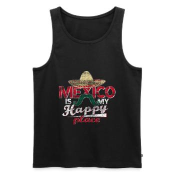 Mexico gift idea - Men's Premium Organic Tank Top - black - Front - Michal (187cm)