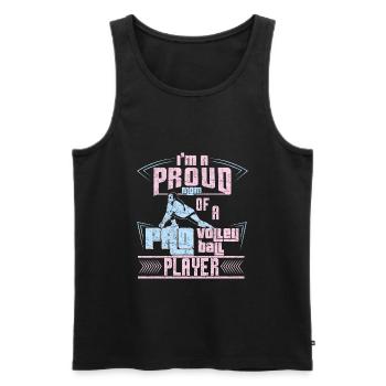 Mother's daughter volleyball - Men's Premium Organic Tank Top - black - Front - Michal (187cm)